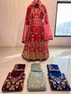 KB 1082 Colors Heavy butterfly Net Bridal Anarkali Gown With Dupatta Orders In India
